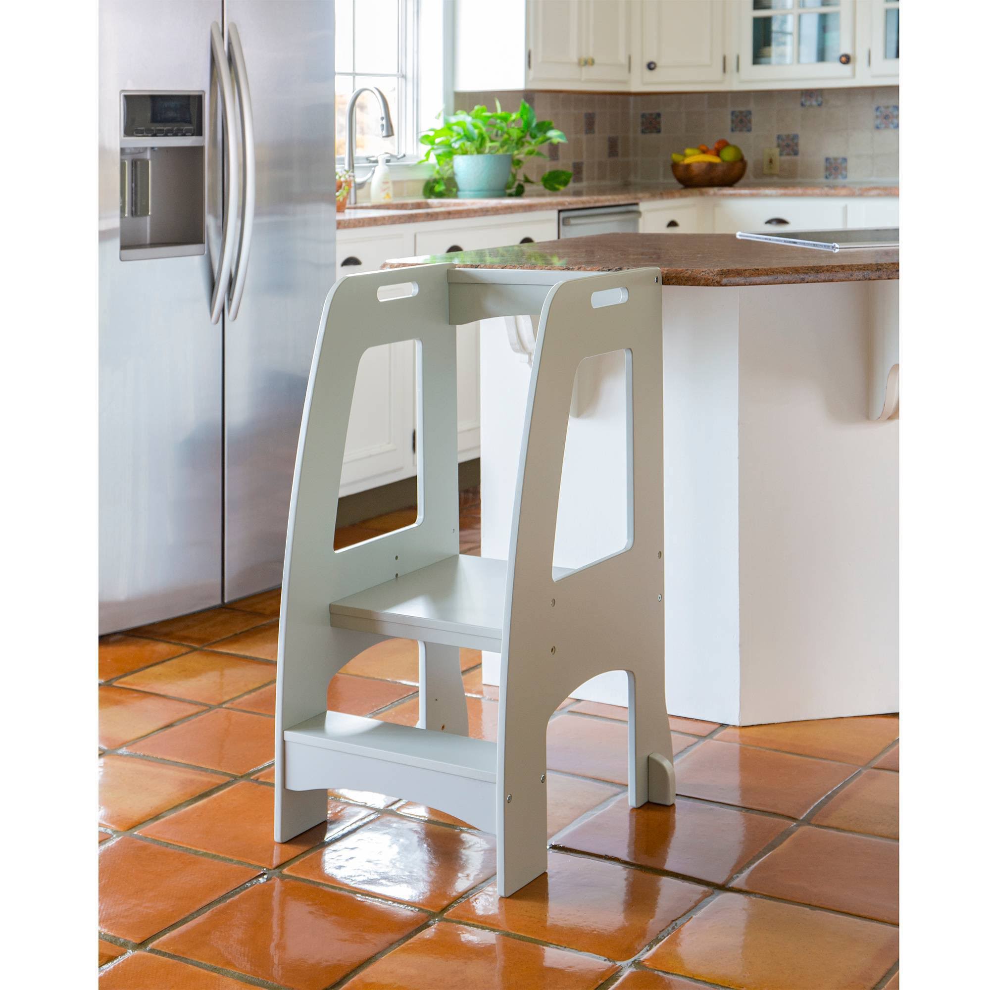 Kids' Step-Up Kitchen Helper Gray D6262