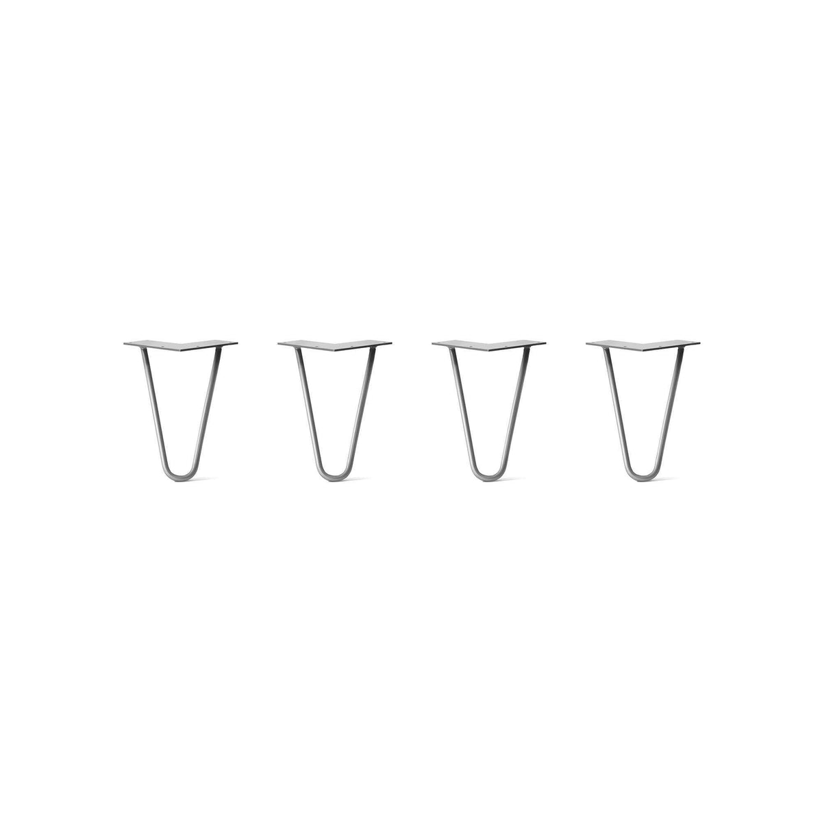 Hairpin Legs Set of 4, Raw Steel I192561