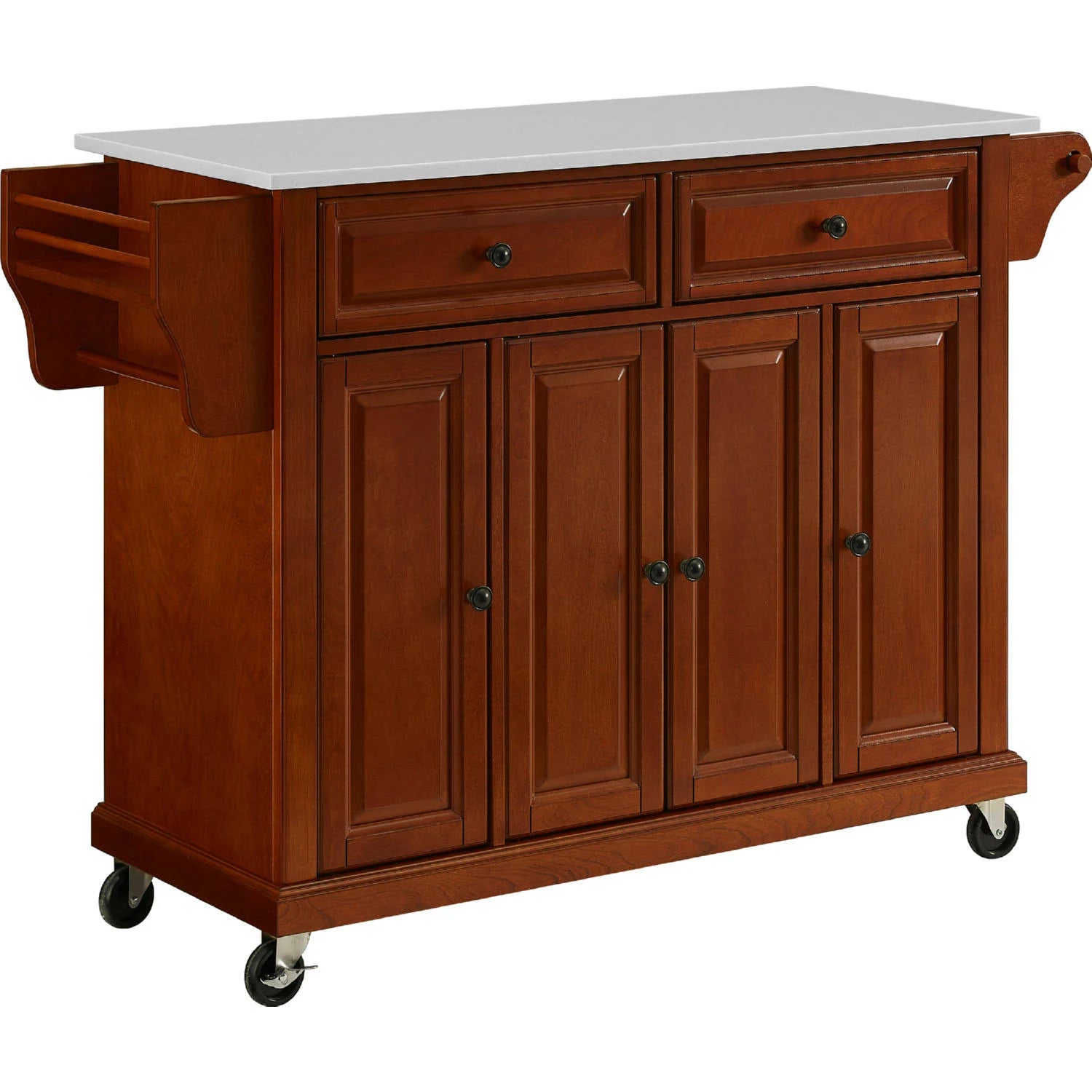 Full Size Granite Top Kitchen Cart F864
