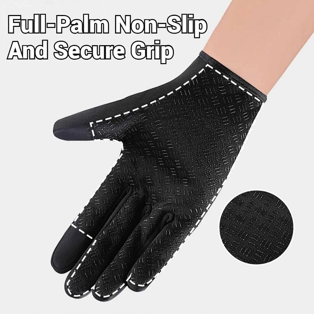 Waterproof Windproof Thermal Touchscreen Gloves with Non-Slip Grip Z690