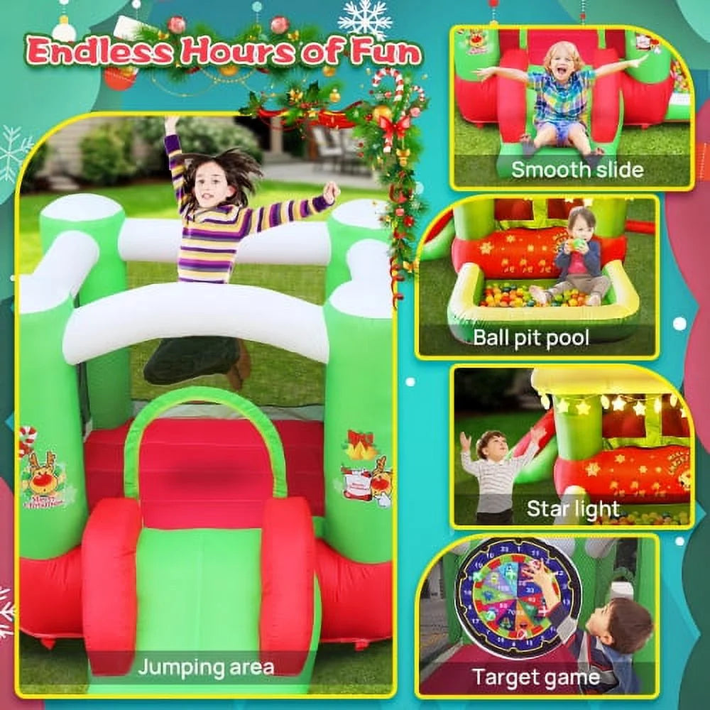 Inflatable Bounce House with Blower (80" x 91" x 55") L9906