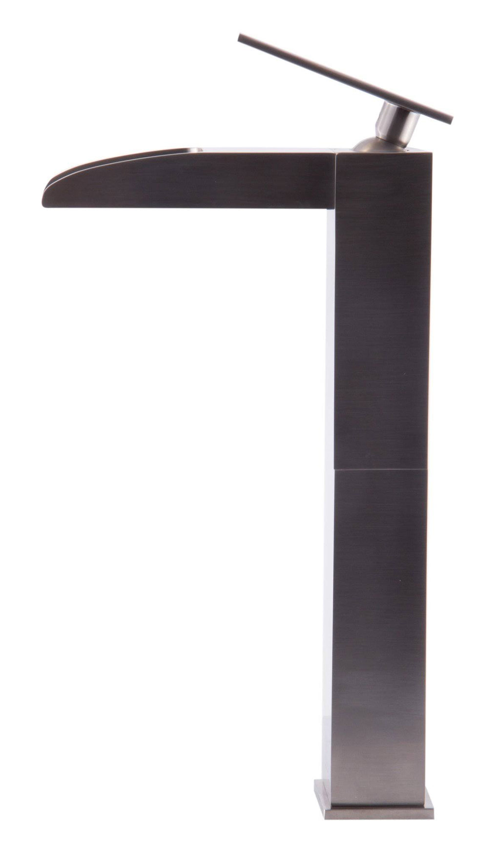 Brushed Nickel Single Hole Tall Waterfall Bathroom Faucet U4034