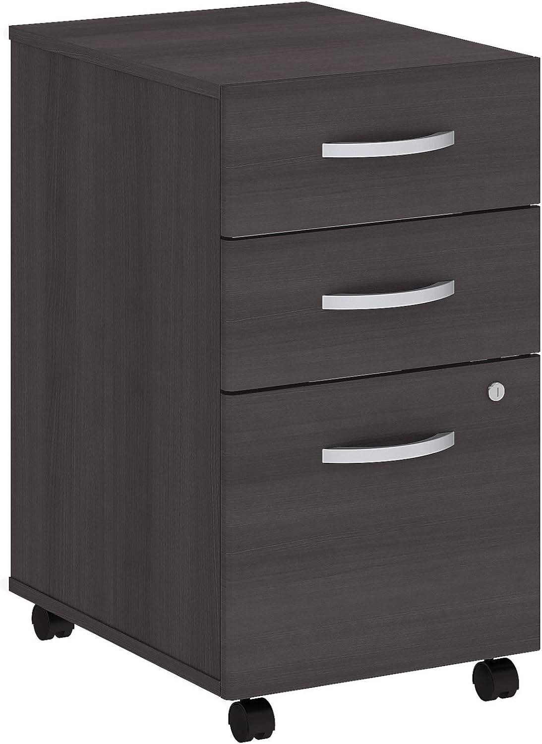 3 Drawer Mobile File Cabinet in Storm Gray J88121