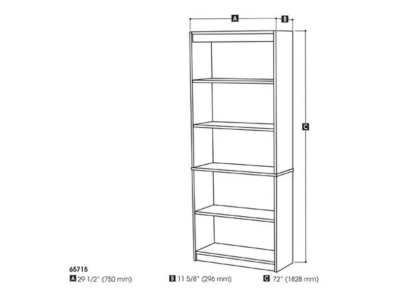 Tuscany Brown Bookcase P212