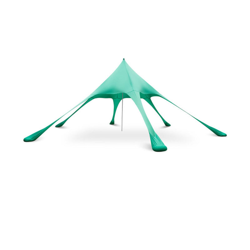 Portable Canopy Set in Blue/Green Polyester Lycra Fabric D73816