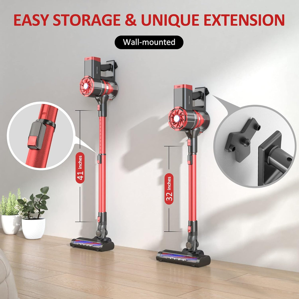 Cordless Stick Vacuum Cleaner with Detachable Battery C69022