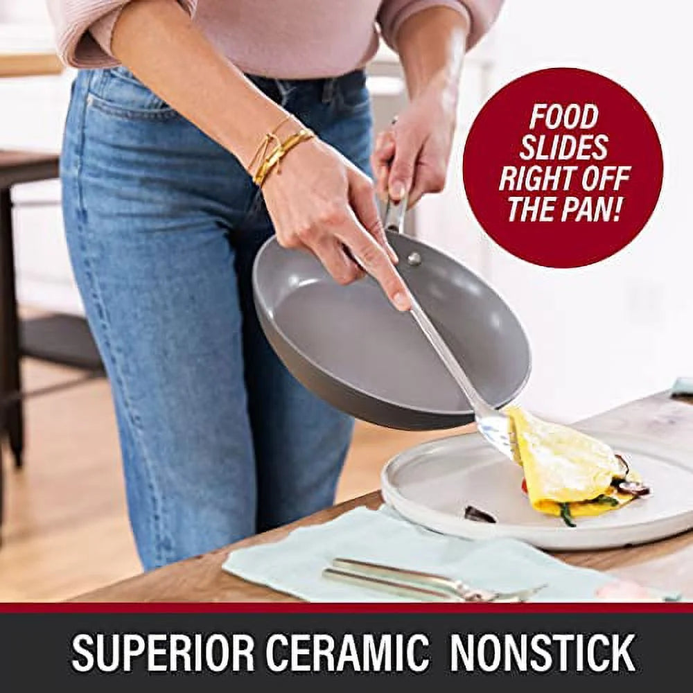 13 Piece Nonstick Hard Anodized Cookware Set M4118