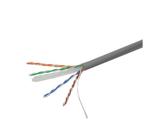 Cat6 UTP 23AWG 1000 ft Bulk Ethernet Cable Gray D4344