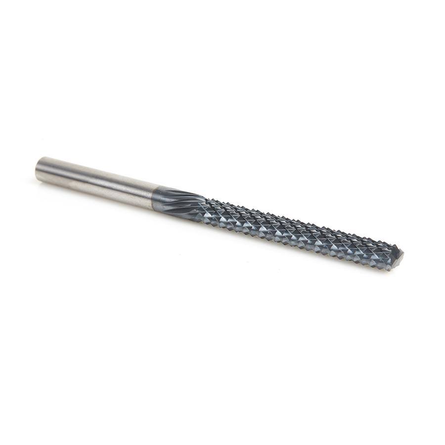 Solid Carbide Fiberglass and Composite Cutting 1/4 Dia x 2-1/8 x 1/4 Shank AlTiN Coated Mill End B23139
