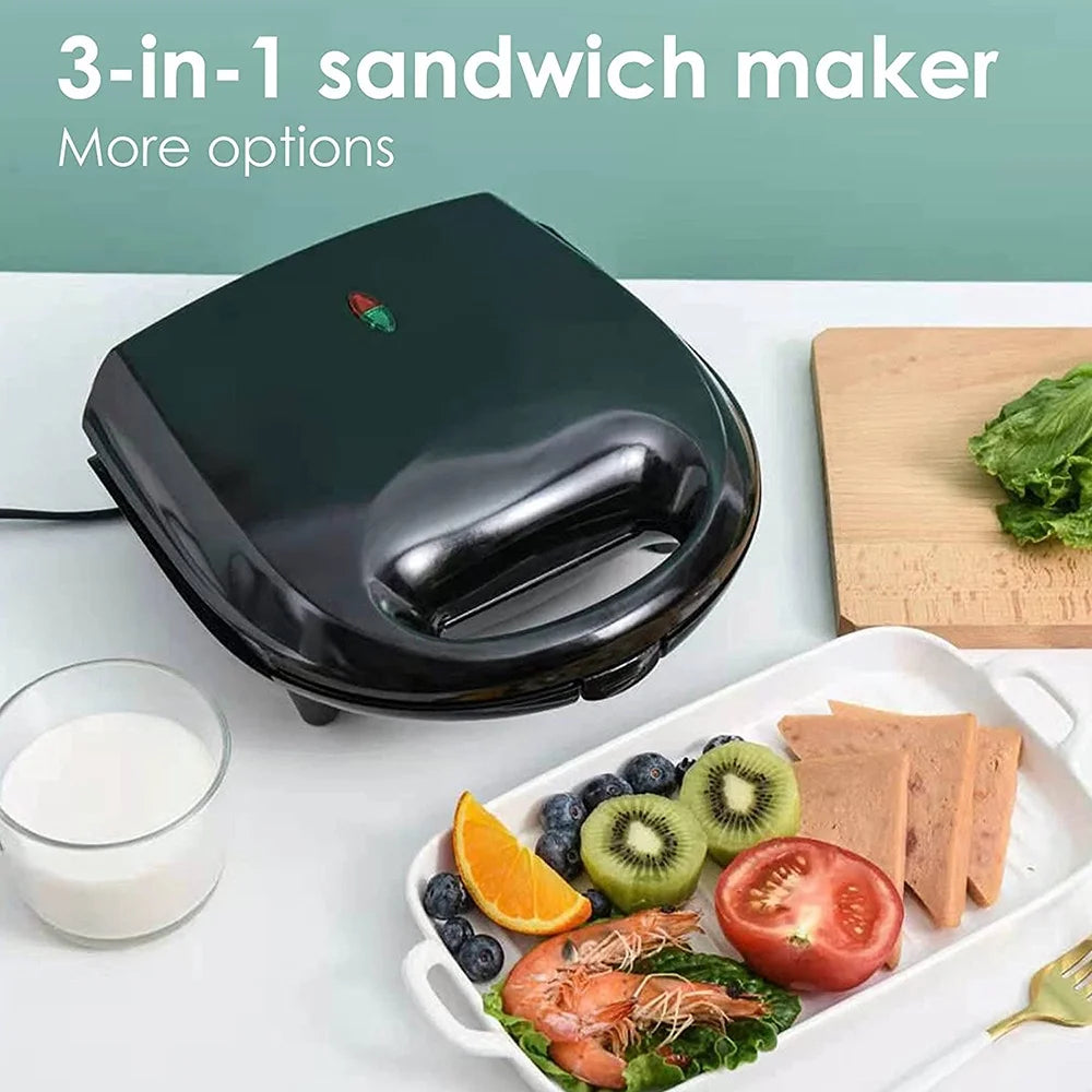 Stainless Steel Electric Baking Pan Sandwich Waffle Maker F639420