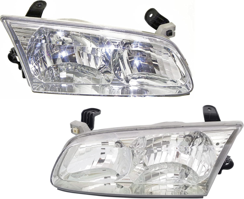 Headlight Set of 2 Clear Lens Halogen with bulbs Q517