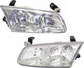 Headlight Set of 2 Clear Lens Halogen with bulbs Q517