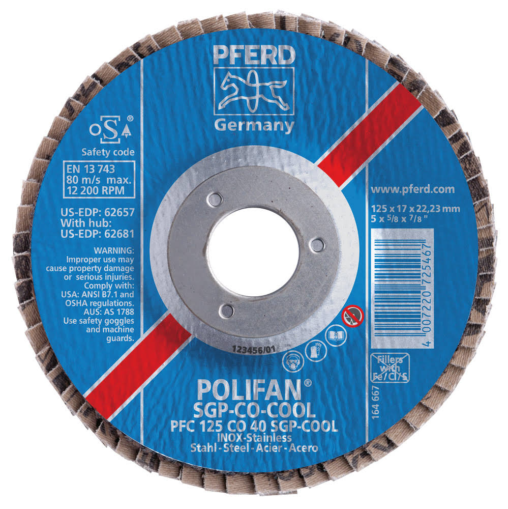 5x22 x 5/8-11 Ceramic Flap Disc X145085