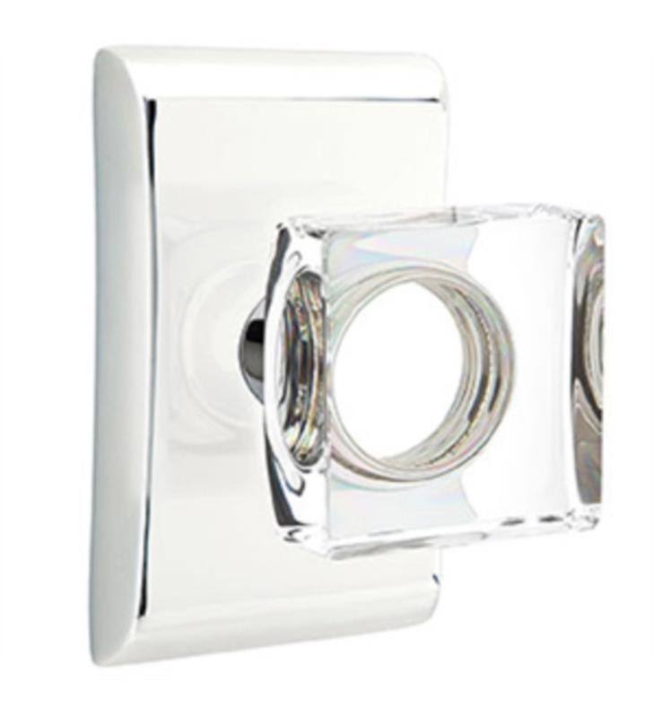 Satin Nickel Square Knob Passage Set C210447