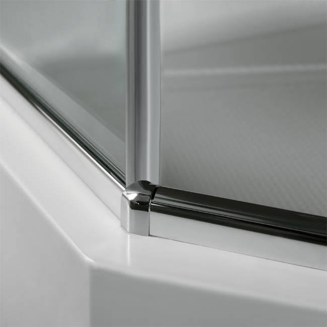 Frameless Neo-Angle Shower Enclosure with Low-Profile Base R795829
