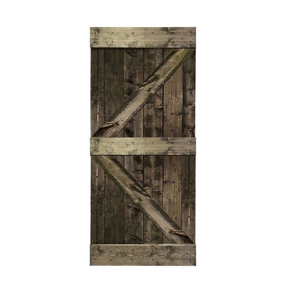 Worn Navy 30 x 84 Solid Pine Wood Interior Sliding Barn Door T8452