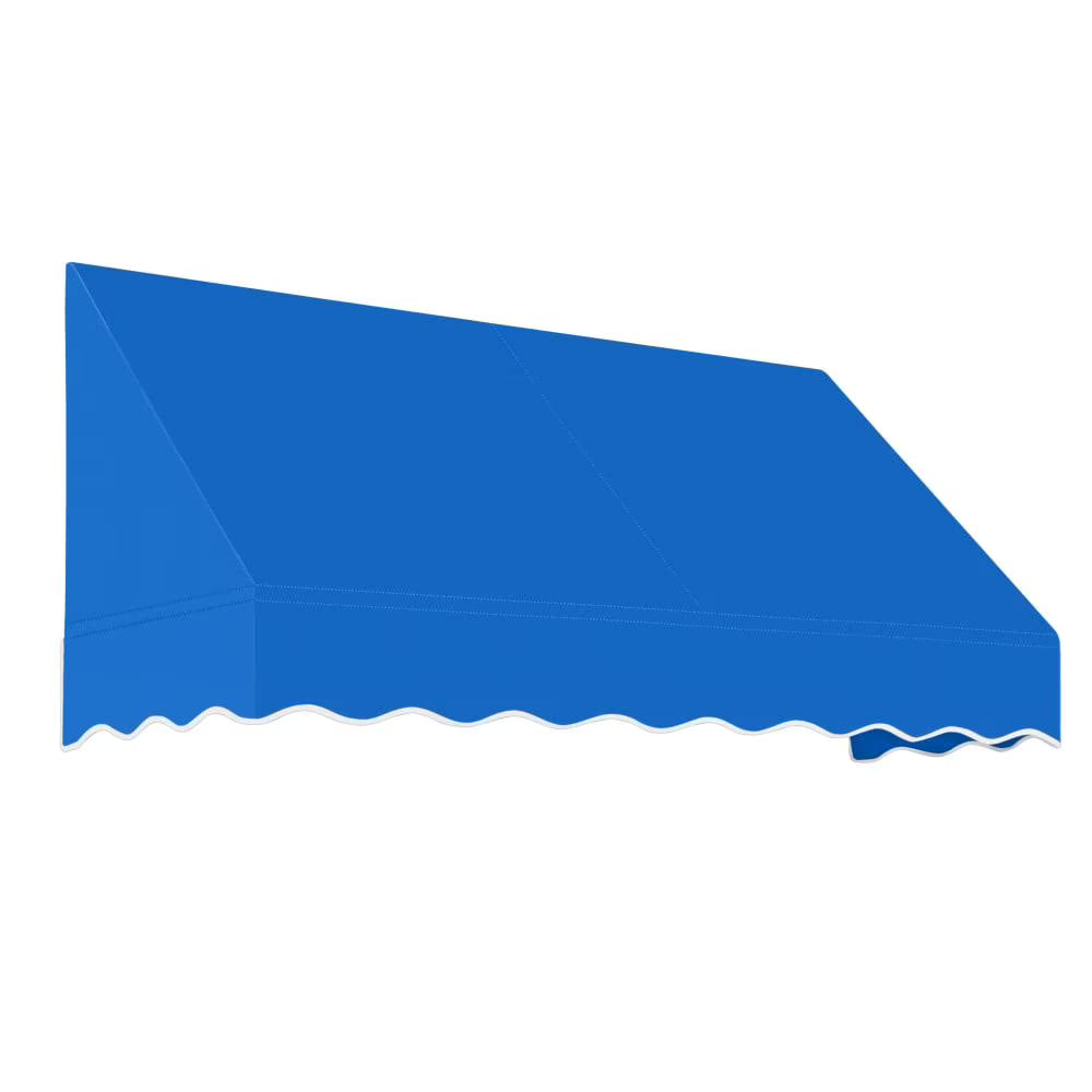 8.375 ft Fixed Awning Acrylic Fabric, Bright Blue X90241