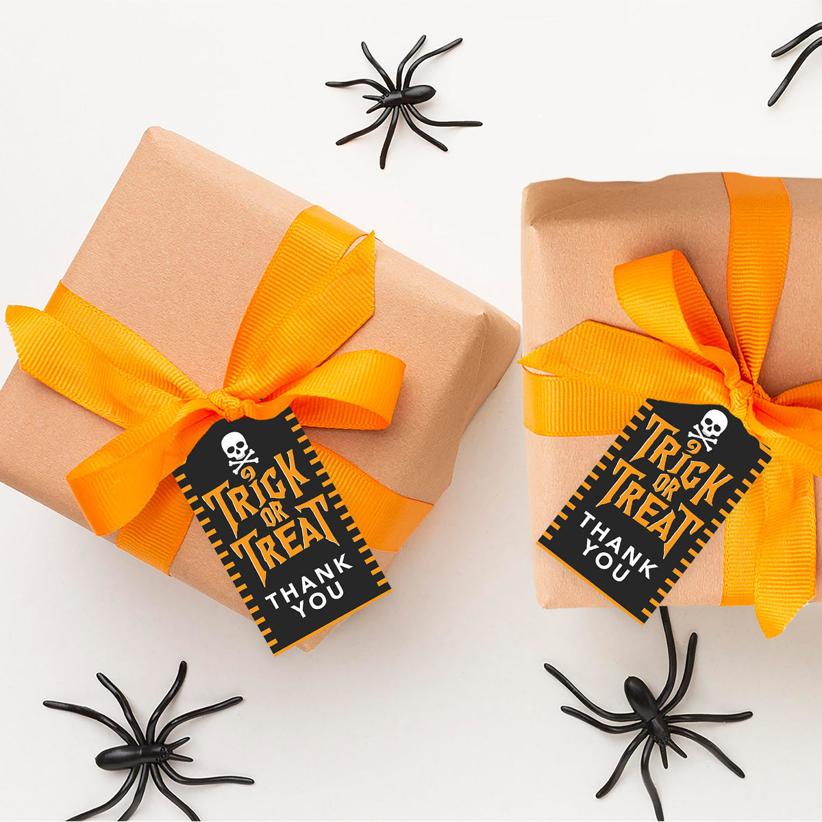 100-Pk Skull Halloween Gift Tags With String Z43725