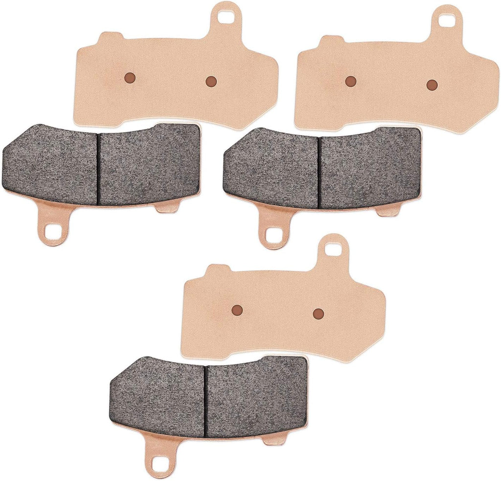 Sintered Brake Pad Kit, 2 Front & 1 Rear Brake Pads, Pack of 2 F674