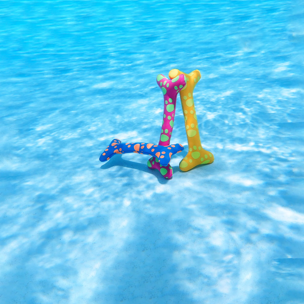 Set of 3 Multicolor Pool Toy Game A825