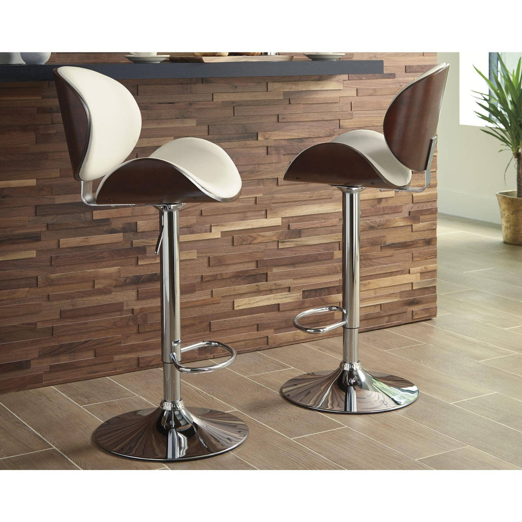 Tall Upholstered Swivel Barstool O318