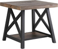 Rustic Oak Accent Table D678