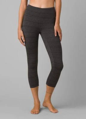 Charcoal Stripe Capri T425
