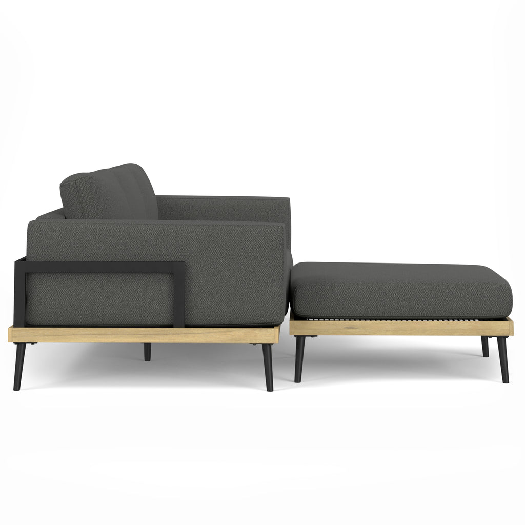 Slate Gray Outdoor 2 Piece Sofa Sectional V519631