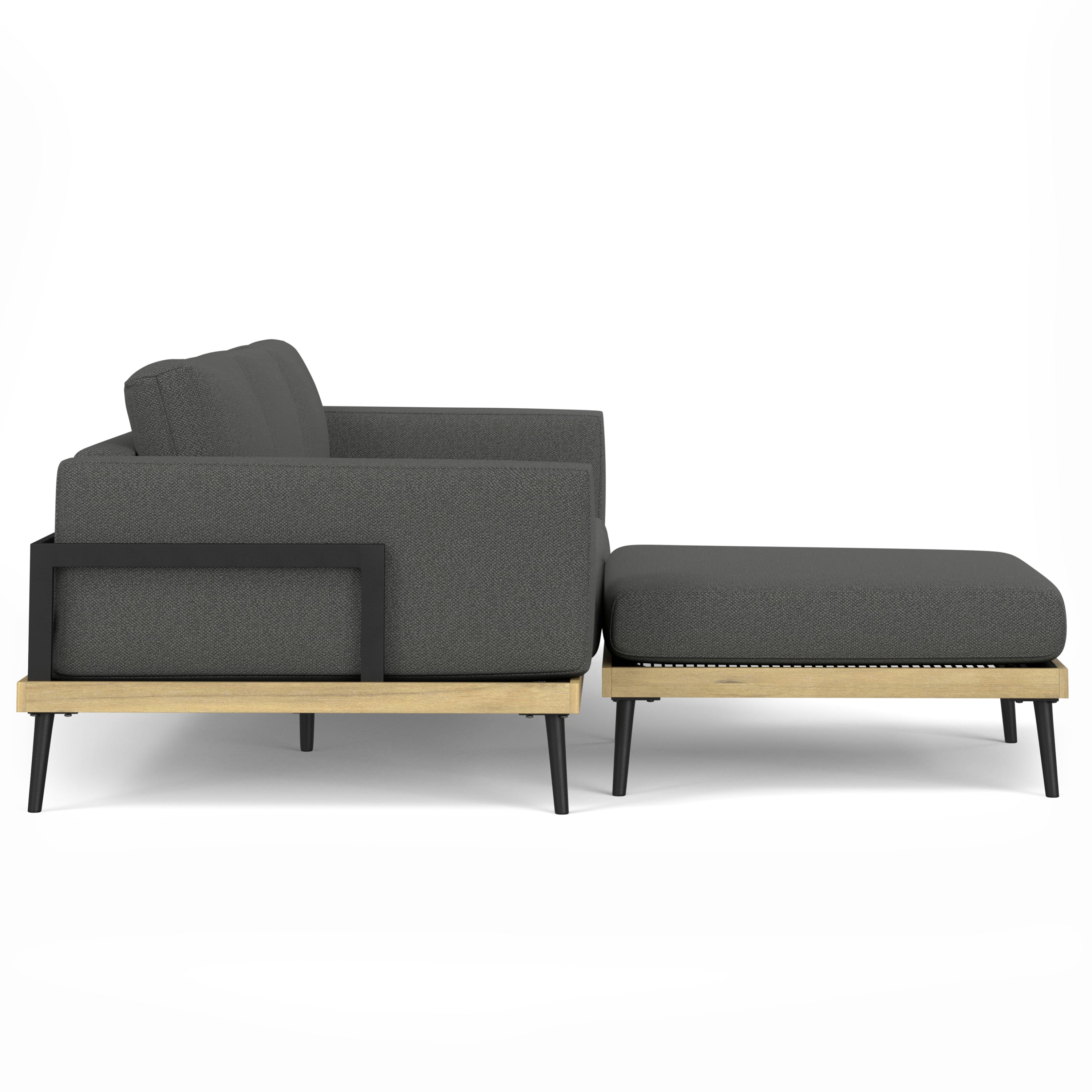 Slate Gray Outdoor 2 Piece Sofa Sectional V519631