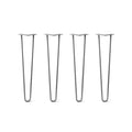 Hairpin Legs Set of 4, Raw Steel I192561