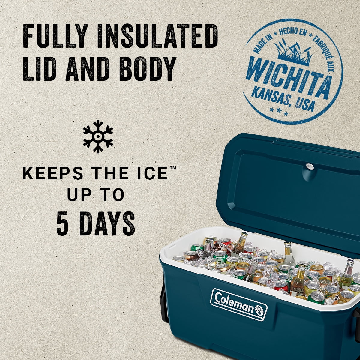 100QT Wheeled Hard Sided Cooler M9819
