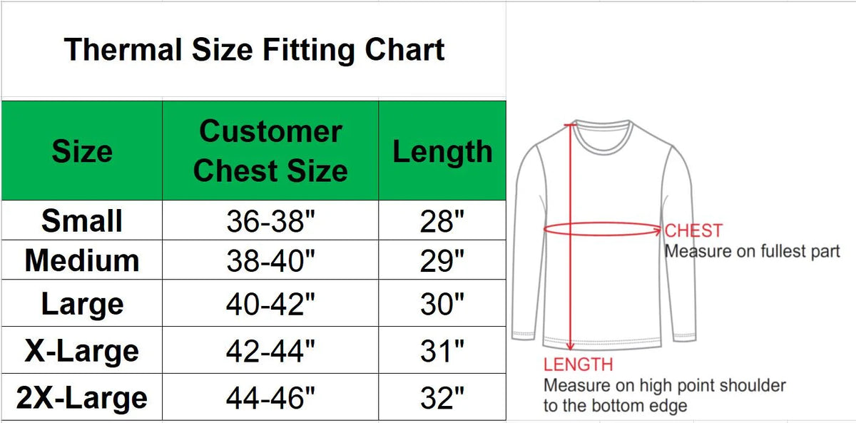 3-Pack Men's Long Sleeve Thermal Shirts M25302