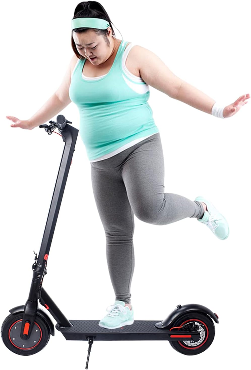 Electric Scooter with 500W Motor, 34-40 Miles Range, 15.5MPH, 10" Air Filled Tire C787114