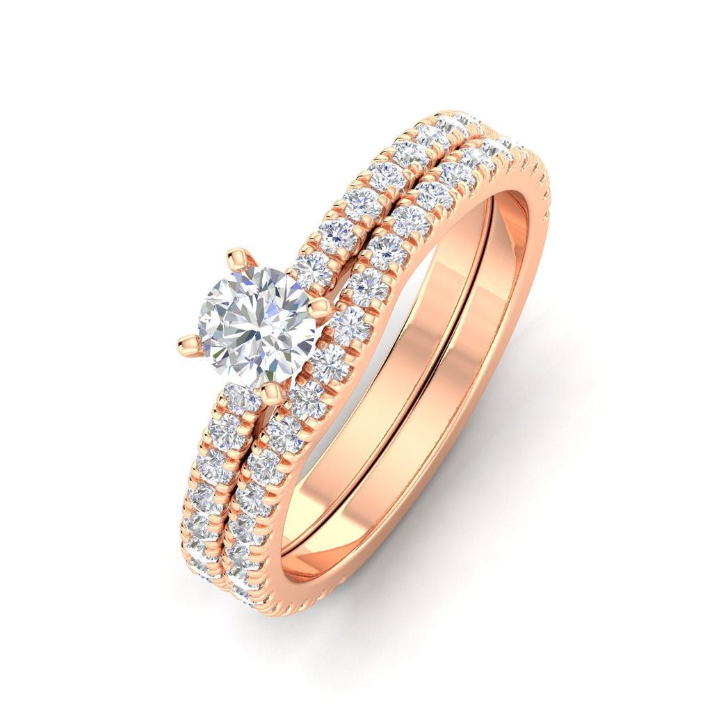 10k Rose Gold Solitaire Ring O783