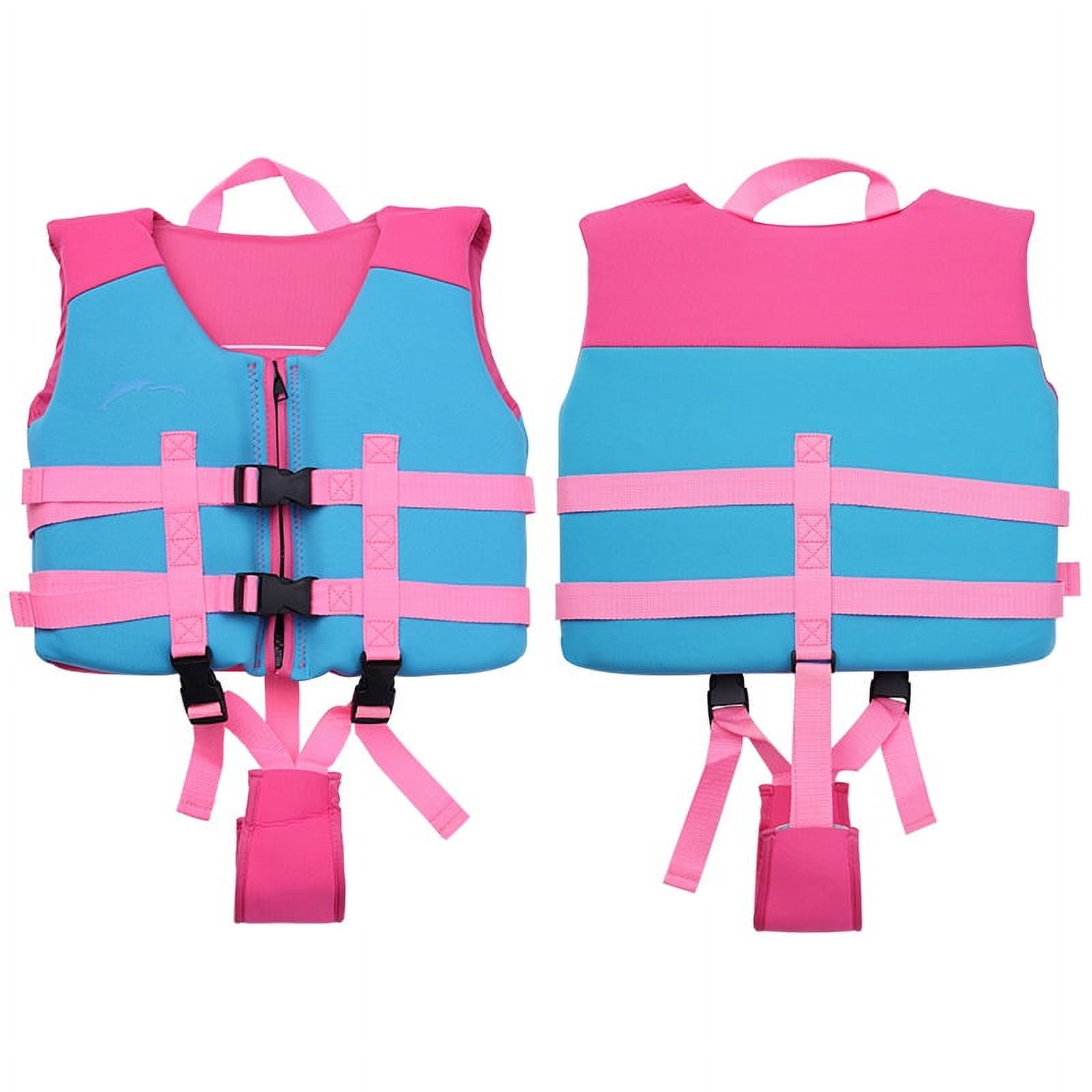 Kids Swim Vest Life Jacket with Dual Adjustable Safety Straps J872320