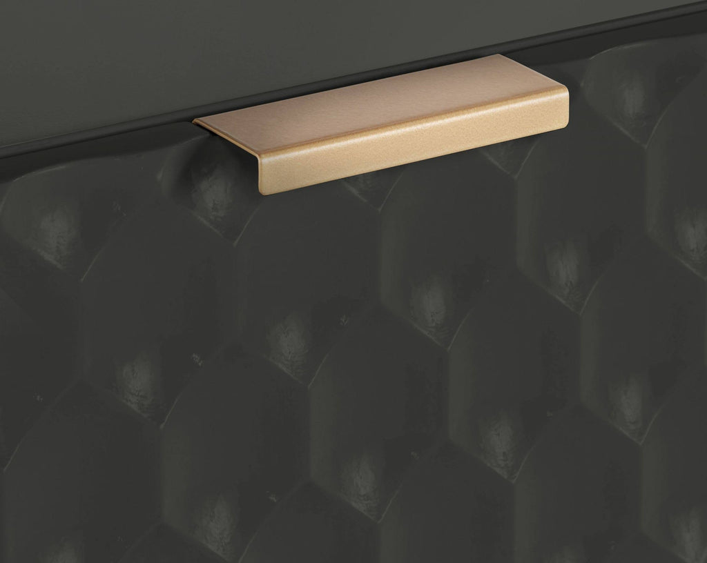 Glossy Black 1-Drawer Small Cabinet B322