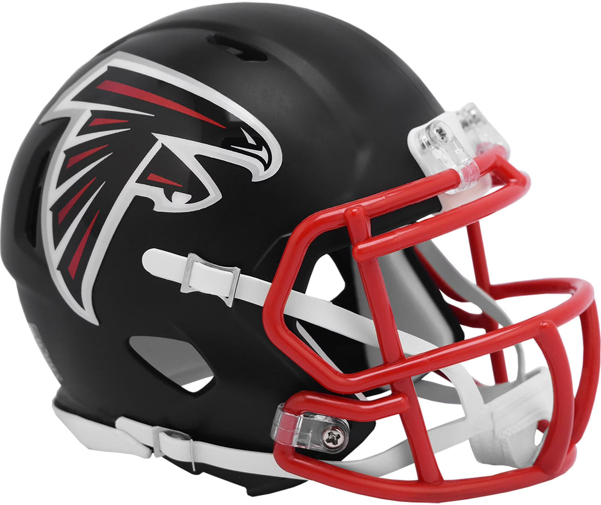 Flat Black Mini Football Helmet V532
