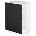 White Uddevalla Anthracite Base Cabinet with Shelves H456