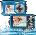 Underwater Camera 2.7K 48MP Waterproof Dual Screen Digital with 16X Digital Zoom T20099