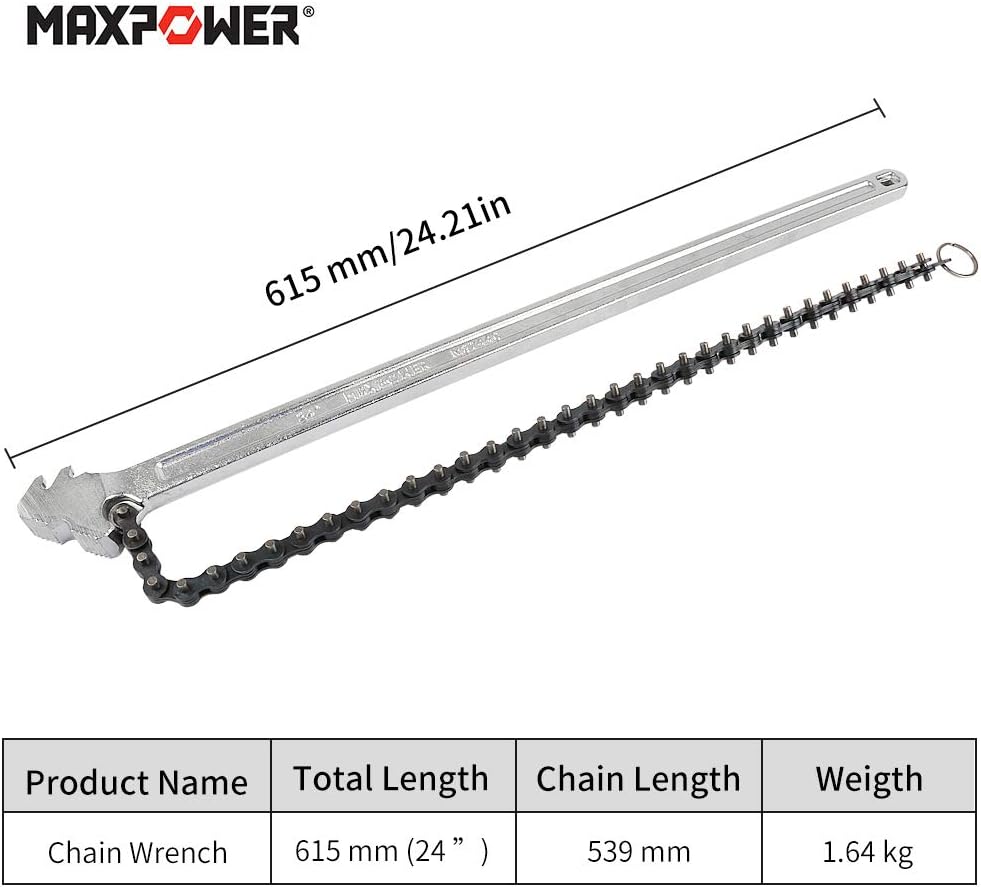 24 Inch Chain Wrench Pack of 2 F162811