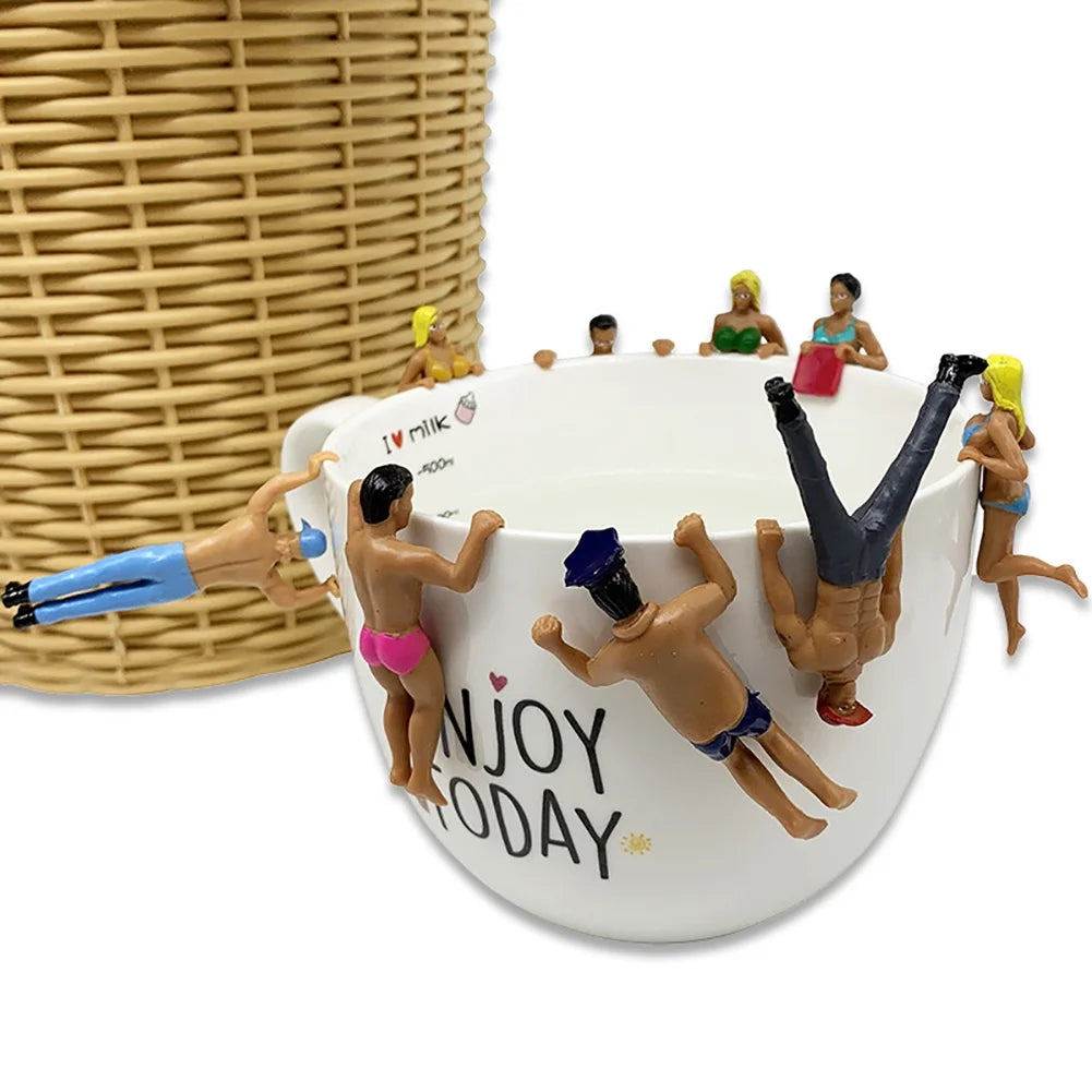 8Pcs Mini Simulated People Dollhouse Pendant Decor C32478