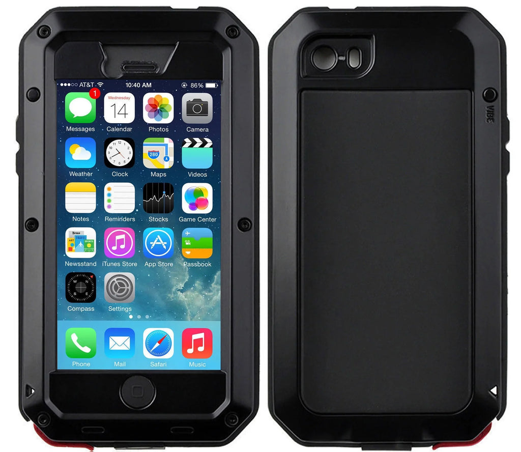 Black Aluminum Metal iPhone 8 Case Z193