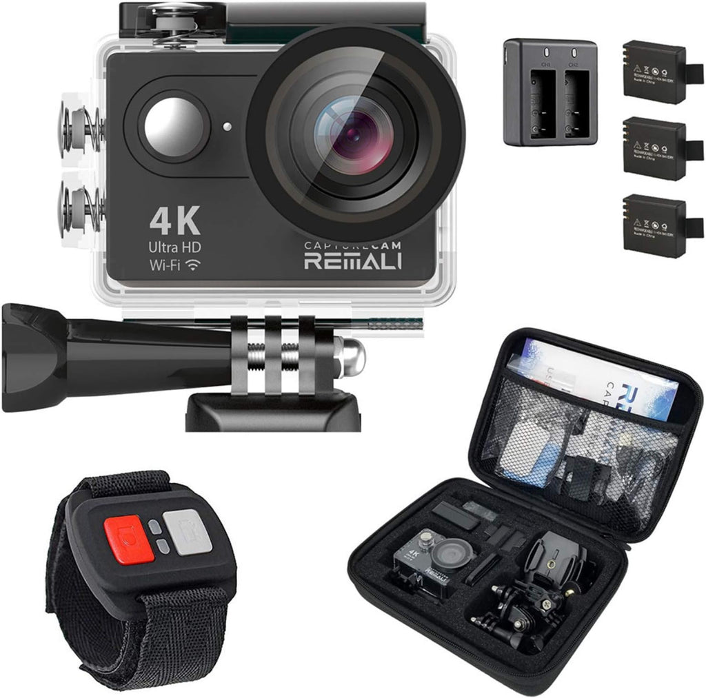 4K Ultra HD Waterproof Sports Action Camera Kit with Carrying Case Z91717