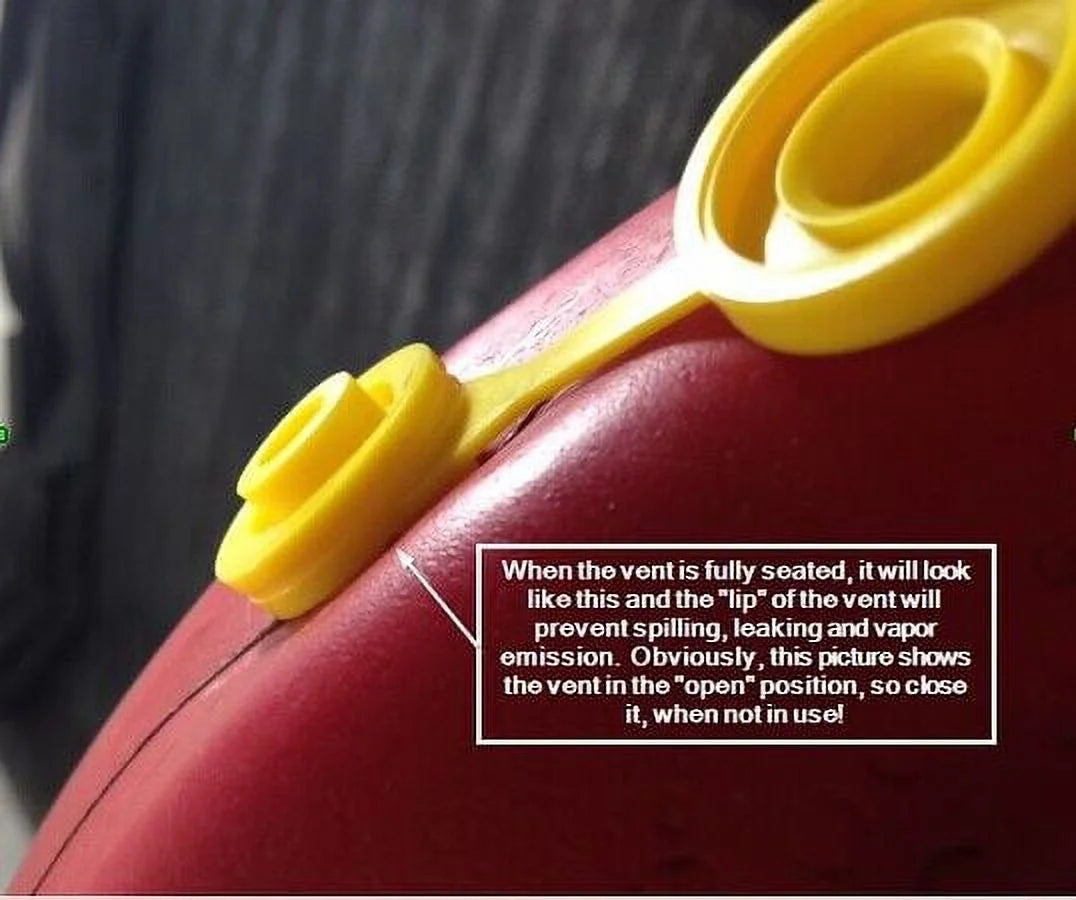 Yellow Fuel Gas Can Jug Vent Cap Q8140