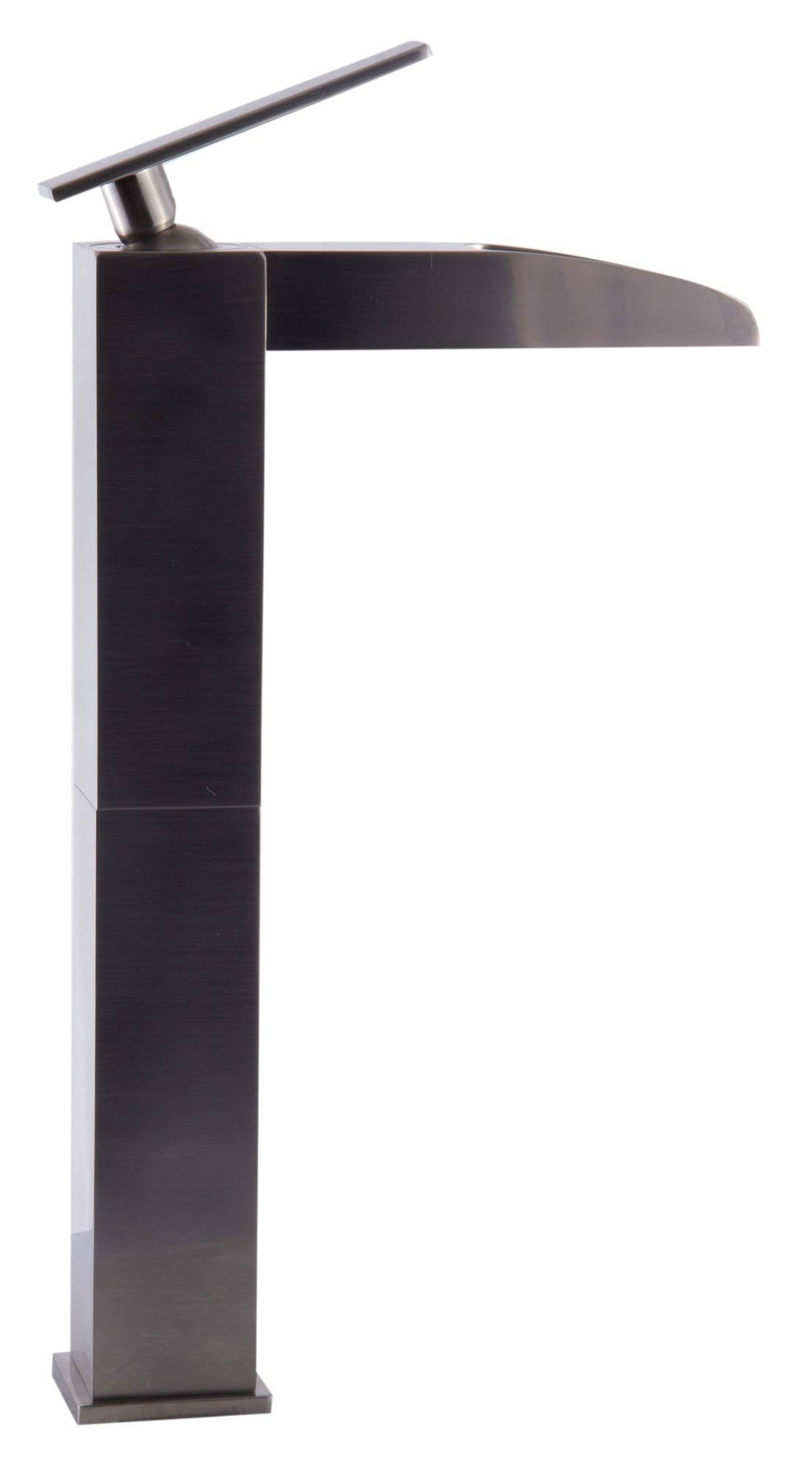 Brushed Nickel Single Hole Tall Waterfall Bathroom Faucet U4034