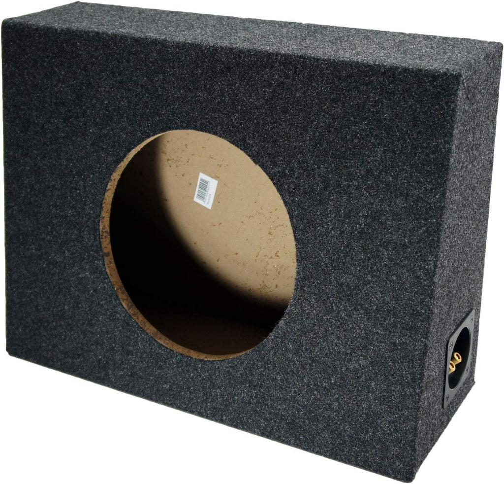 Kicker Bundle Compatible Universal Regular Standard Cab Truck C10 Comp Single 10 Loaded Sub Box Enclosure with Harmony HA-A400.1 Amplifier N831699
