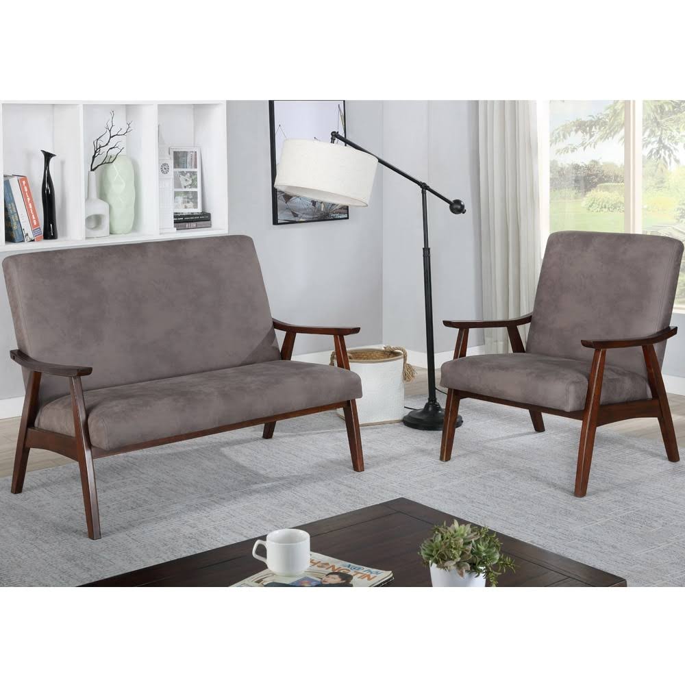 White Faux Leather Loveseat Bench U324137