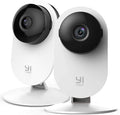 2pc 1080p WiFi Smart Indoor Security Camera with Night Vision and 2-Way Audio B368565