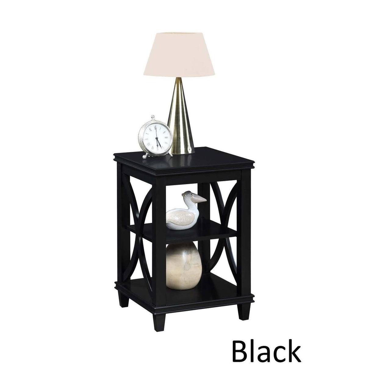 Driftwood / White End Table M451