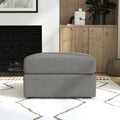 Gray Square Bumper Ottoman with Performance Fabric L170652